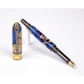 Lanier Art Deco Fountain Pen - Midnight Raven (3/4)
