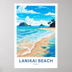 Lanikai Beach Hawaii Travel Print