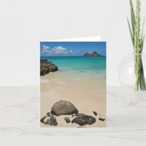 Lanikai Beach Oahu Card