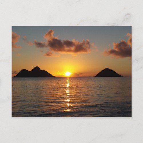 Lanikai Beach Sunrise Postcard