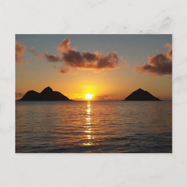 Lanikai Beach Sunrise Postcard (Front)