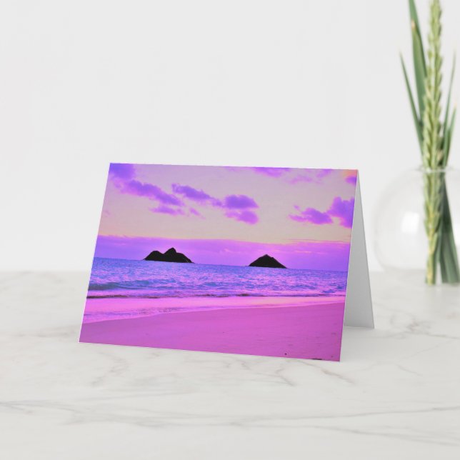 Lanikai Sunrise Thank You Card (Front)