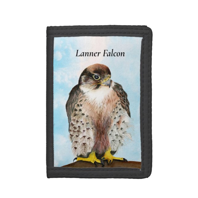 Lanner Falcon Watercolor Painting Photo Wallet (Front Vertical)