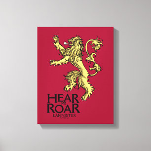 Lannister Sigil - Hear Me Roar Canvas Print
