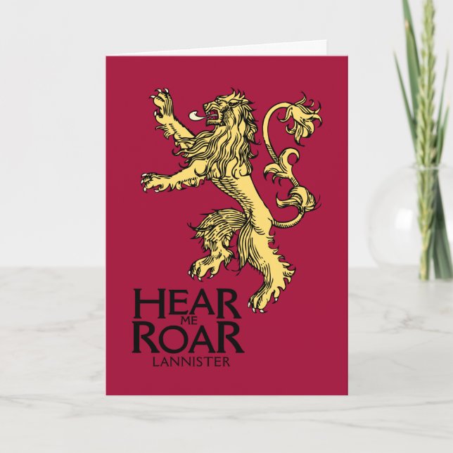 Lannister Sigil - Hear Me Roar Card (Front)