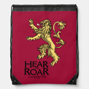 Lannister Sigil - Hear Me Roar Drawstring Bag