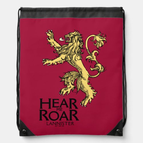 Lannister Sigil _ Hear Me Roar Drawstring Bag