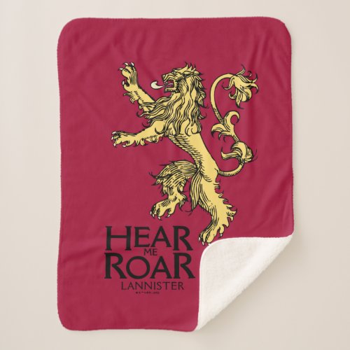 Lannister Sigil _ Hear Me Roar Sherpa Blanket