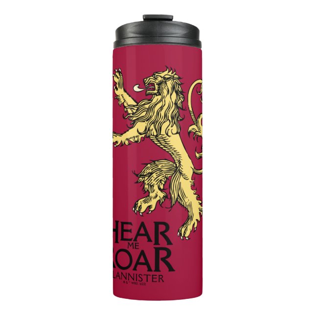 Lannister Sigil - Hear Me Roar Thermal Tumbler (Front)