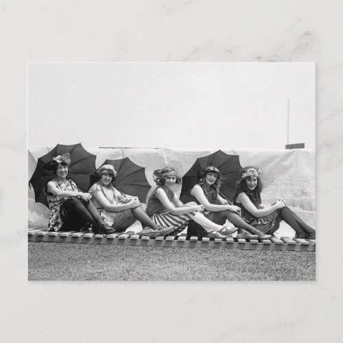 Lansburg Bathing Girls 1922 Postcard
