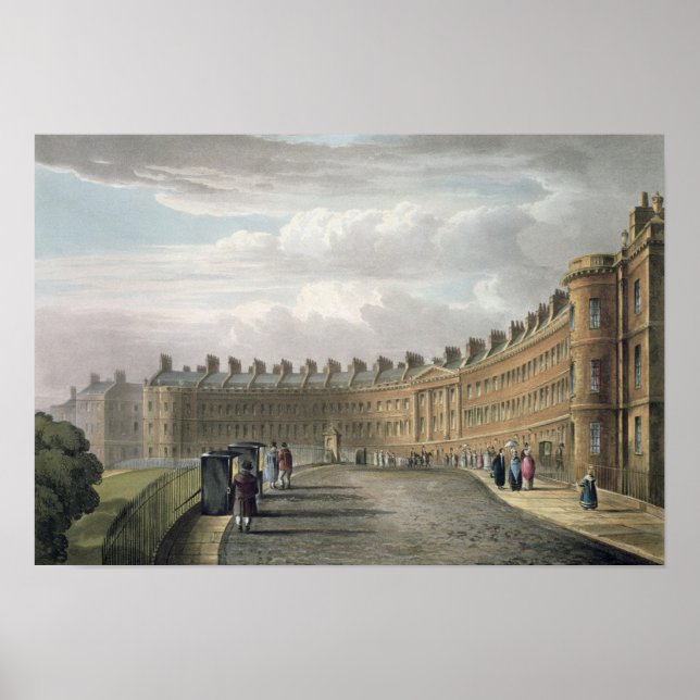 Lansdown Crescent, Bath, 1820 Poster (Front)