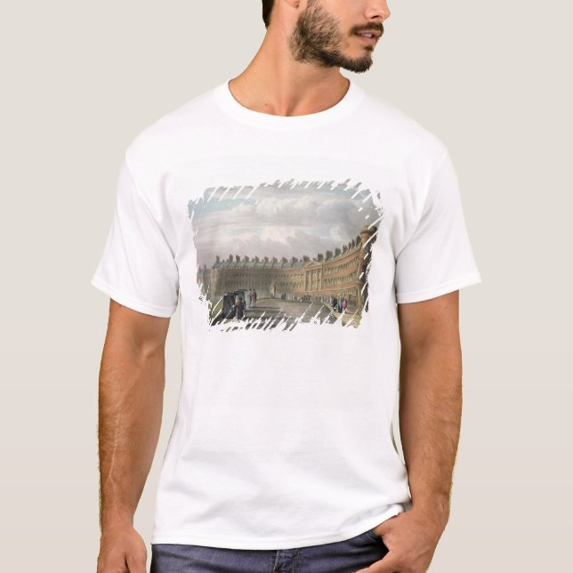 Lansdown Crescent, Bath, 1820 T-Shirt (Front)