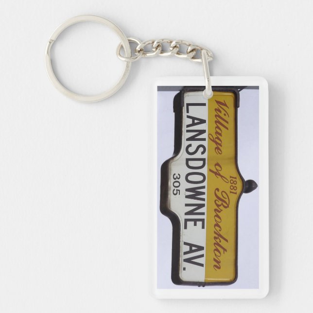 Lansdowne Avenue, Toronto Keychain (Front)
