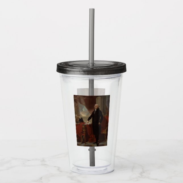 Lansdowne Portrait: US President George Washington Acrylic Tumbler (Front)