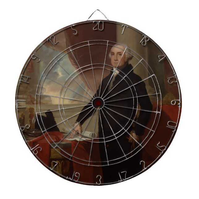 Lansdowne Portrait: US President George Washington Dart Board (Front)