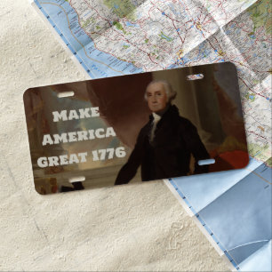 Lansdowne Portrait: US President George Washington License Plate