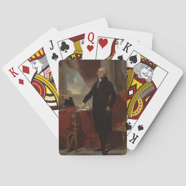 Lansdowne Portrait: US President George Washington Poker Cards (Back)