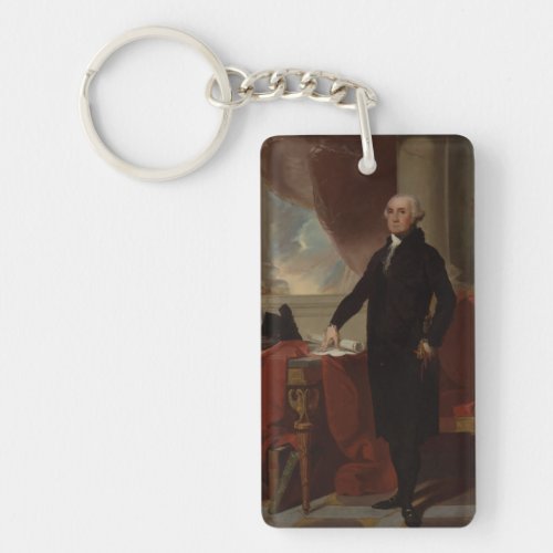 Lansdowne US 1st President George Washington Keychain