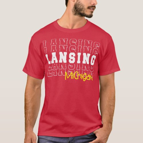 Lansing city Michigan Lansing MI T_Shirt