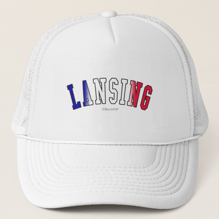 Lansing in Michigan State Flag Colors Hat
