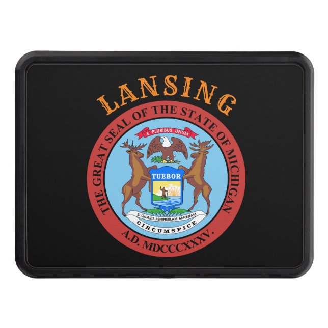 Lansing, Michigan Hitch Cover (Front)