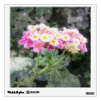 Lantana 2 Watercolor Wall Decal