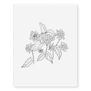 Lantana Temporary Tattoos