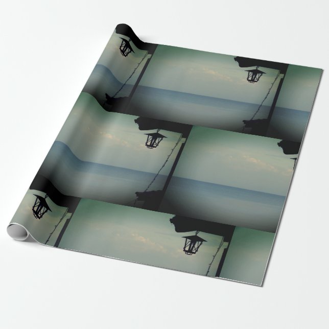 Lantern and the Sea  Wrapping Paper (Unrolled)