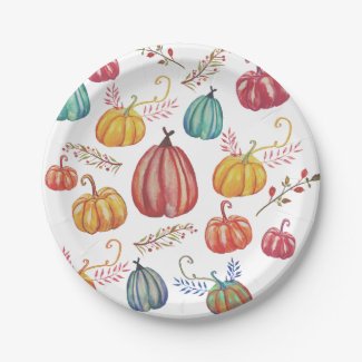 Lantern  Art  Colorful Rustic  Custom Paper Plates