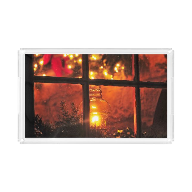 Lantern at Night Acrylic Tray (Front)