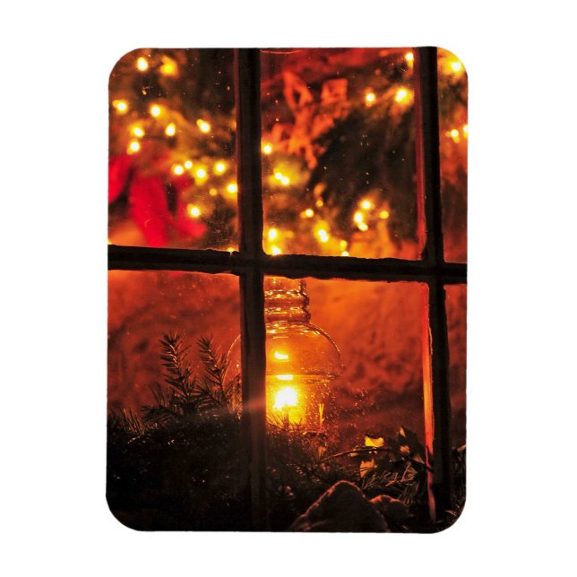 Lantern at Night Magnet (Vertical)