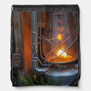 Lantern At Plains Camp, Kruger National Park Drawstring Bag