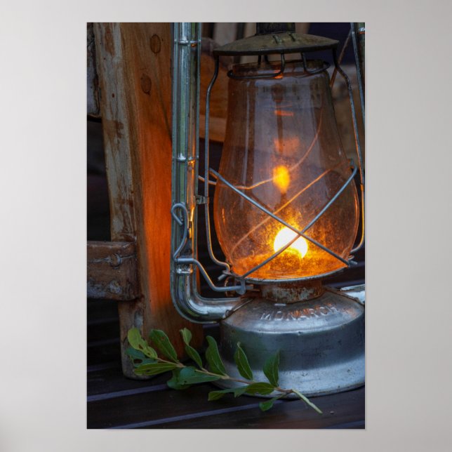 Lantern At Plains Camp, Kruger National Park Poster (Front)