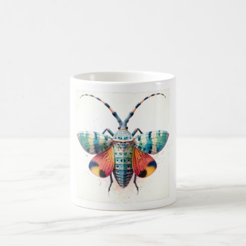 Lantern Bug Elegance IREF299 _ Watercolor Coffee Mug
