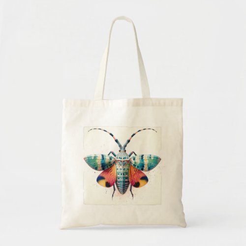 Lantern Bug Elegance IREF299 _ Watercolor Tote Bag