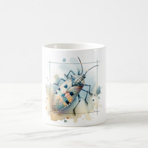 Lantern Bug Elegance IREF309 _ Watercolor Coffee Mug