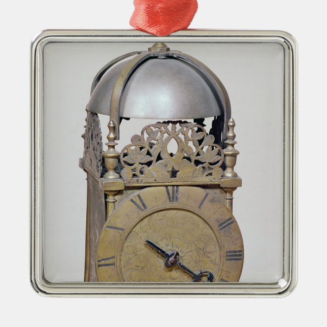 Lantern clock metal ornament (Front)