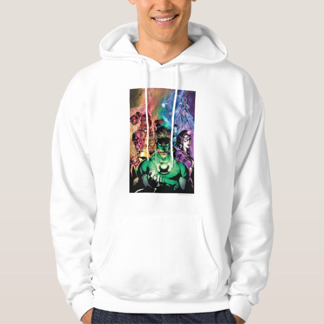 Lantern Corps Group with Colors Hoodie (Front)