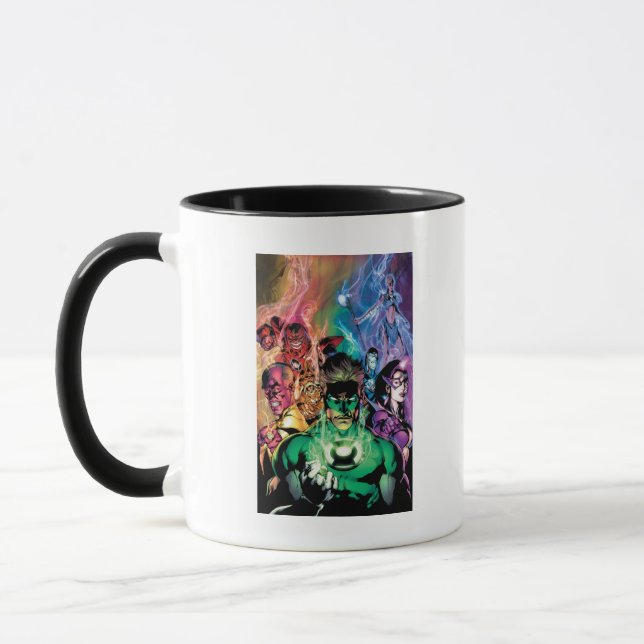 Lantern Corps Group with Colors Mug (Left)