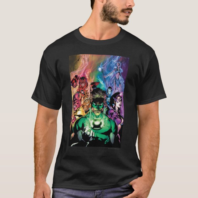 Lantern Corps Group with Colors T-Shirt (Front)