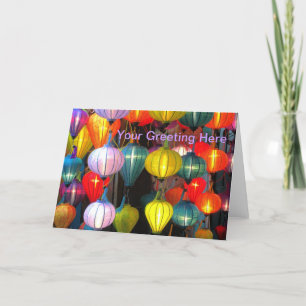 Lantern Festival Hoi An Vietnam Holiday Card