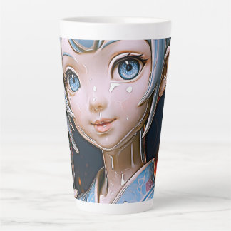 Lantern Festival Porcelain Waifu Latte Mug