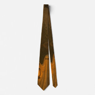 Lantern Ghost Trail – Cozy Autumn Night Walk Neck Tie