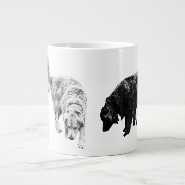 Lantern-Glow Scouts — Retriever Duo Giant Coffee Mug (Front)