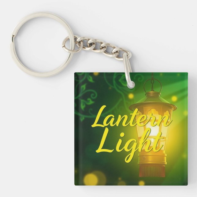 Lantern Light Glow  Custom Keychain (Front)