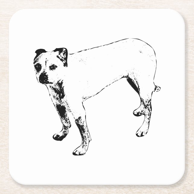 Lantern-Lit Lookout Square Paper Coaster (Front)