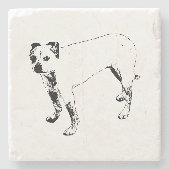 Lantern-Lit Lookout Stone Coaster (Front)