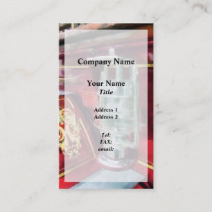 Lantern on Old Fire Truck Business Card