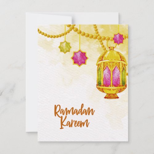 Lantern Ramadan Kareem Muslim  Note Card