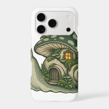 Lantern Snail Mushroom Cottage Phone Case